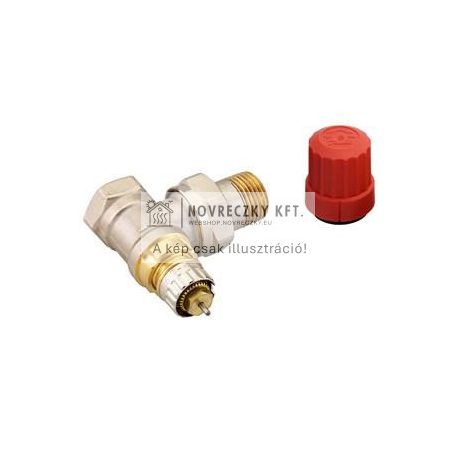 013G0013 RA-N Radiátorszelep, sarok, előrementő, DN15, belső menet, 0.9 m³/h
