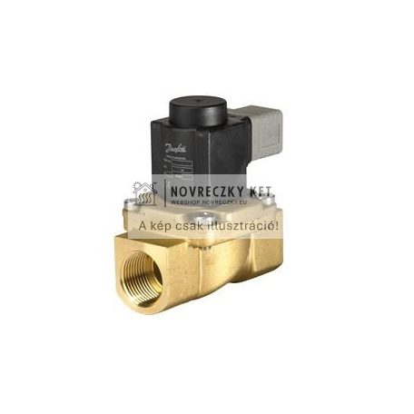 EV225B Mágnesszelep gőzre G1", 230V AC, NC, 0,3...10 bar, kv-érték= 6 m³/h, PTFE, IP65