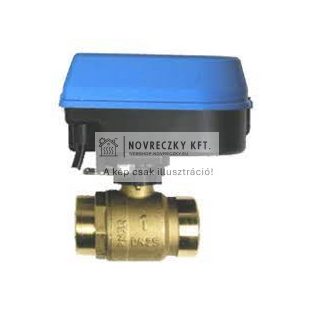 S4930 220C áteresztő motoros golyóscsap DN32, belső menetes, 230V, 2-pontos, 30s/90°, kvs=100
