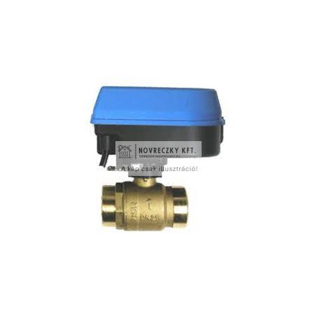 S4930 220C áteresztő motoros golyóscsap DN32, belső menetes, 230V, 2-pontos, 30s/90°, kvs=100