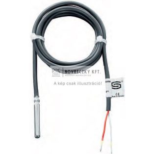 HTF200 Pt100 1,5 méter, silikon kábel hőmérséklet érzékelő, -50...+180°C, IP65, 6x200mm