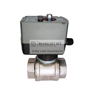 EMV 110 820/2410-7 áteresztő motoros golyóscsap 2" belső menet, 230V, 8N, kv=290,105 sec,PN16,IP54