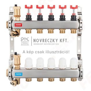   Ferro SN-RZPU02S osztó-gyűjtő osztó-szett 1", 3/4" kimenet, 2- körös