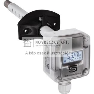   KFF-U_Display kijelzős légcsatorna páratartalom távadó 0-10V, 0-100%r.h. IP65