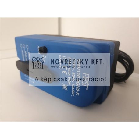 EMV 110 9GN0-K 2P ND motor, gyors nyitású, 12 sec, 90°, 230V, 5Nm, IP44 fix fázis+nyitó fázis