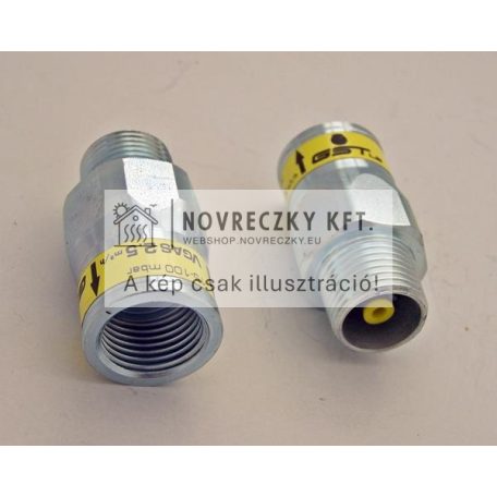 GST-L Gázömlés biztonsági szelep 1/2" KB, 2,5 m3/h, 15-100 mbar (GS01210100)