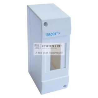 Tracon EDFK-2/1AN Műanyag kiselosztó, ajtó nélkül, 2 modul, IP40, falon kívüli