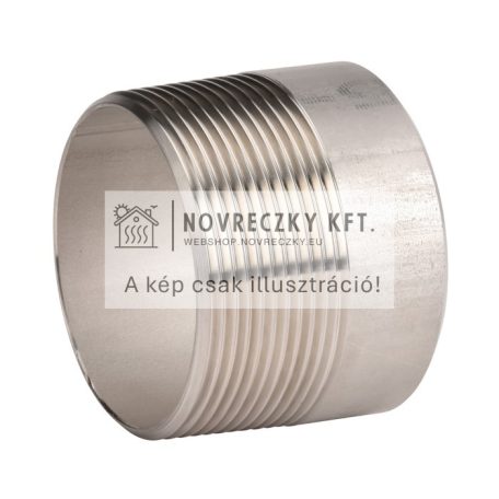 2039 Rozsdamentes acél standard hegesztőnipp 1", párhuzamos menettel, PS20, -25...+180°C