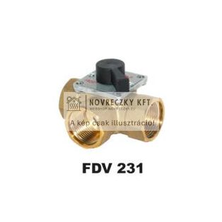 FDV 231 3-járatú váltószelep DN20, belső menet, Rp3/4", kvs=7