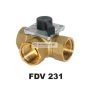   First FDV 231 DN32 Rp 11/4" háromjáratú golyóscsap kvs=11 BM   (41107)