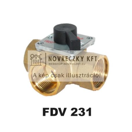FDV 231 3-járatú váltószelep DN32, belső menet, Rp11/4", kvs=15