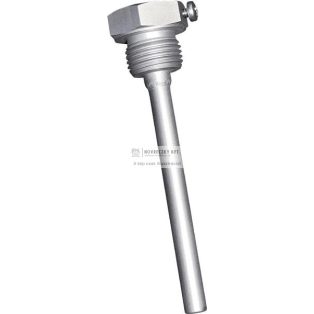 TH-VA_100 mm rozsdamentes acél merülőhüvely, R1/2", 40 bar, max. 600°C, Ø6.5 mm