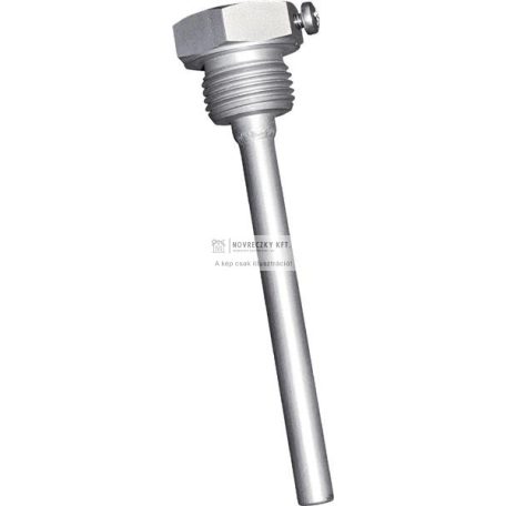 TH-VA_100 mm rozsdamentes acél merülőhüvely, R1/2", 40 bar, max. 600°C, Ø6.5 mm