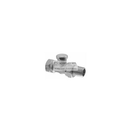 ADN15 Visszatérő radiátorszelep, egyenes kivitel 1/2”, DN15, kv = 0,2 - 2,5 m³/h