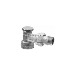 AEN15 Visszatérő radiátorszelep, sarok kivitel, 1/2”, DN15, kv = 0,2 - 2,5 m³/h