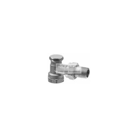 AEN15 Visszatérő radiátorszelep, sarok kivitel, 1/2”, DN15, kv = 0,2 - 2,5 m³/h