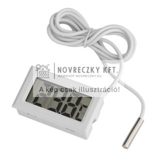 AG195B digitális hőmérő 100cm-es vezetékes szondával fehér
