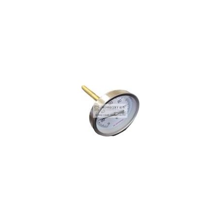 Axiális merülő hőmérő hátsó csatlakozással Ø 63mm/50mm 120°C hüvellyel