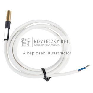 CT01-10k Hőmérséklet szenzor 10kOhm, 2*0,5mm, 1,5 m kábel, fém ház, max.70°C-ig