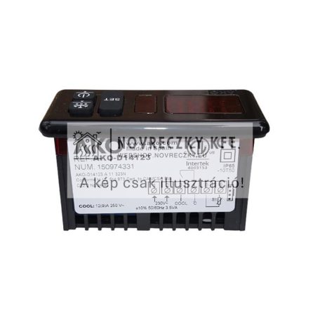 AKO-D14123 1 relés digitális termosztát -50...+99°C, 230V AC, 3,5 VA, NTC szondával, IP65