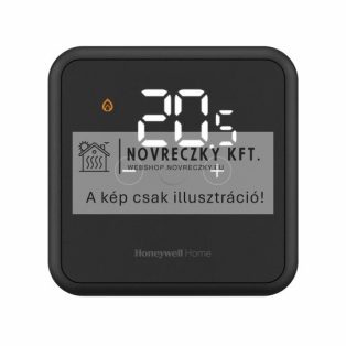 DT4 Vezetékes szobatermosztát, fekete színű, 230V AC, fűtés/hűtés, nem programozható, IP30