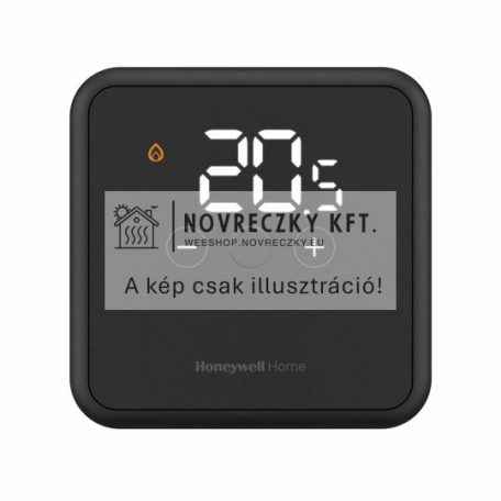 DT4 Vezetékes szobatermosztát, fekete színű, 230V AC, fűtés/hűtés, nem programozható, IP30