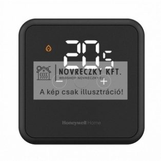 DT4M fekete vezetékes moduláló (Opentherm) szobatermosztát, Evohome rendszerhez, fűtés/hűtés