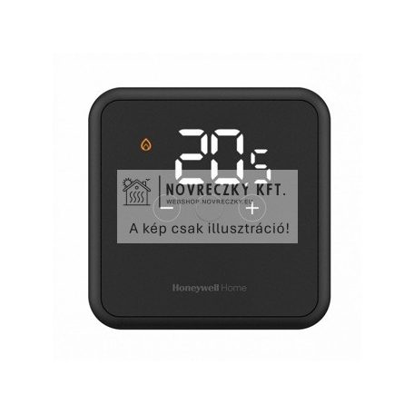 DT4M fekete vezetékes moduláló (Opentherm) szobatermosztát, Evohome rendszerhez, fűtés/hűtés