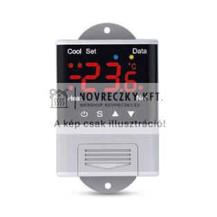   Smart WiFi hőmérséklet-szabályozó, digitális kijelző, NTC érzékelő, 230V, -40 ... 99°C