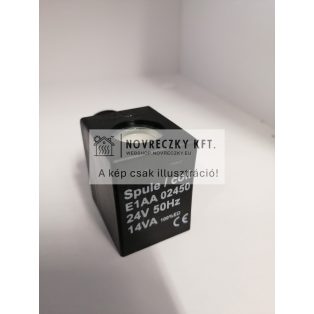 E1AA 24V50Hz 14VA mágnestekercs NC szelephez max 1"-ig 0-10 bar