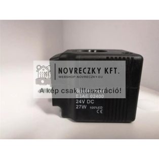E3AE 24VDC 27W mágnestekercs NC szelephez max. 1"-ig 0,7 bar, NO szelepekhez 3/4"-ig 0-14 bar, IP65