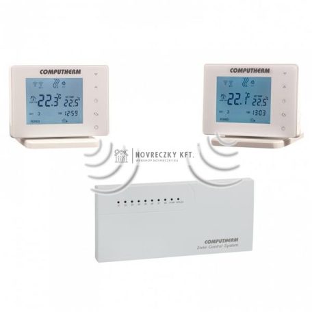 COMPUTHERM E800RF multizónás Wi-Fi termosztát vezeték nélküli érintőgombos vezérlőkkel