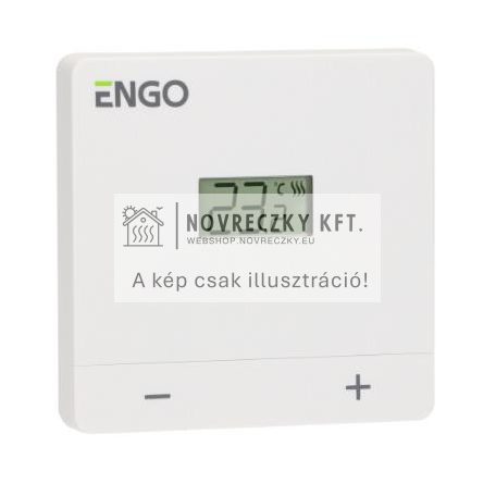 Vezetékes elemes termosztát, fűtés/hűtés, 5...35°C, IP30 (fehér)