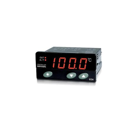 ED6-FPMAP4 elektronikus termosztát Pt100 1 relékimenet, alarm,100-240VAC, -100...+400C