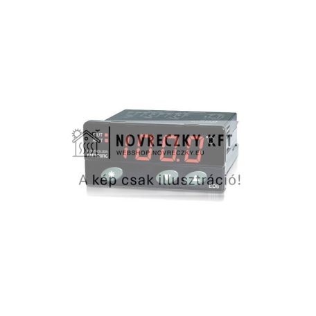 ED6-FPMAP4 elektronikus termosztát Pt100 1 relékimenet, alarm,100-240VAC, -100...+400C