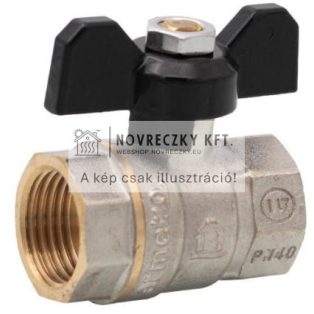 SCW617N sárgaréz golyóscsap pillangó kar 3/4"BB (ERMETIQ)