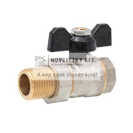 SCW617N sárgaréz golyóscsap pillangó karos 3/4" KB hollandis (ERMETIQ)