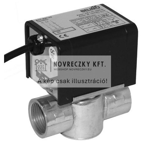EXT-SW-E252V4C8 Motoros szelep, 2-járatú, rúgóvisszatérítés, 1", 230V, kvs=6,9m3/h, ΔPS=1,3 bar