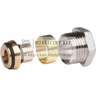 FIG1/2M16X2 Csatlakozó fitting 16x2-es ötrétegű csőhöz, Rp1/2" belső menetes radiátor szelepre