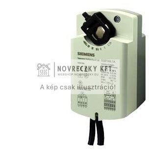 GQD126.1A mozgatómotor végállás kapcsolóval, 2-pont szabályozás, rugóvisszatérítés, 24V AC/DC, 30/1