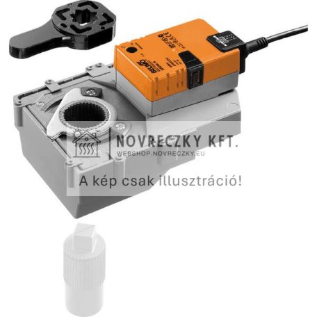 GR230A-R 40Nm mozgatómotor pillangószelephez 40 Nm, AC 100...240V, nyit/zár, 150s, IP54