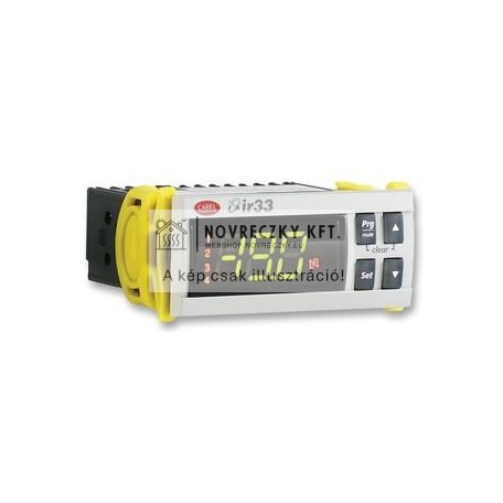 CAREL IR33 Univerzális hőmérséklet-szabályozó 2NTC/PTC/Pt1000, 2 kimeneti relé, 12-24Vac 12-30Vdc