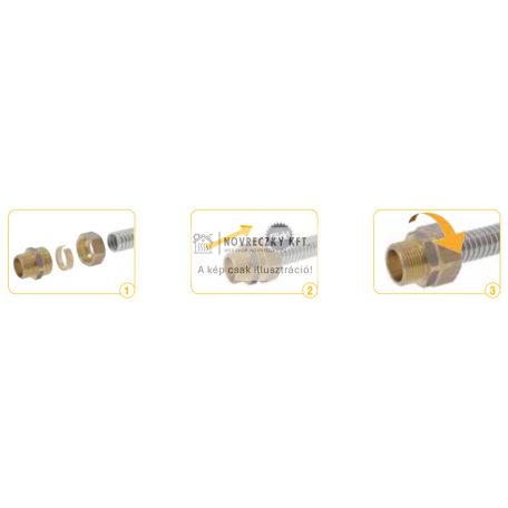 IRF416 Fitting BB flexibilis csőhöz 3/4" DN16
