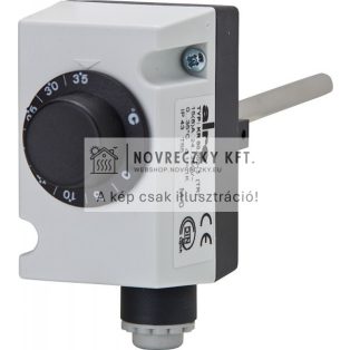   KR80.035-2 merülő termosztát 0...70C, kapcs hiszt:2K,100mm,külső tekerőgomb