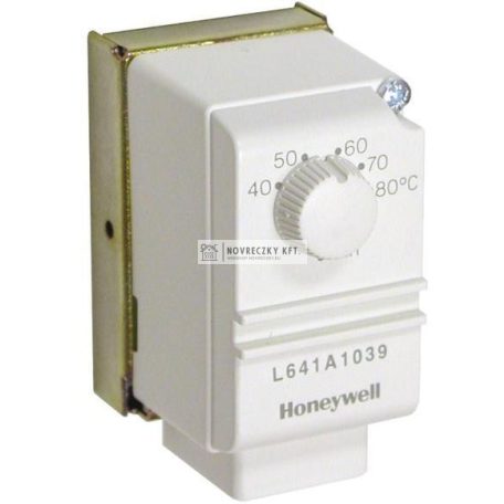 L641A1039 Kontakt termosztát csőre/tartályra szerelhető, min,40-80°C, fix hiszterézis 10K, SPDT