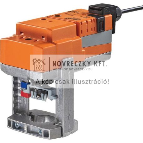 LV24A-SR-TPC Szelephajtómű, 500N, AC/DC 24V, 2...10V, 150s, Löket 15 mm, IP54, Sorkapcsok kábellel