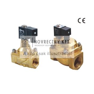   PU225S-06-S2 2/2 Mágnesszelep 3/4", BB, NC, 230V, 0,5...10 Bar, max.185°C, gőzre