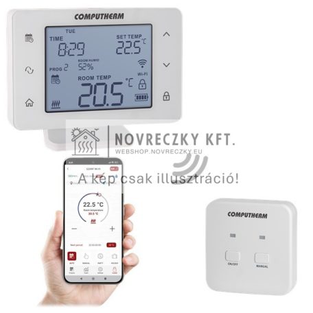COMPUTHERM Q20RF Wi-Fi programozható vezeték nélküli termosztát
