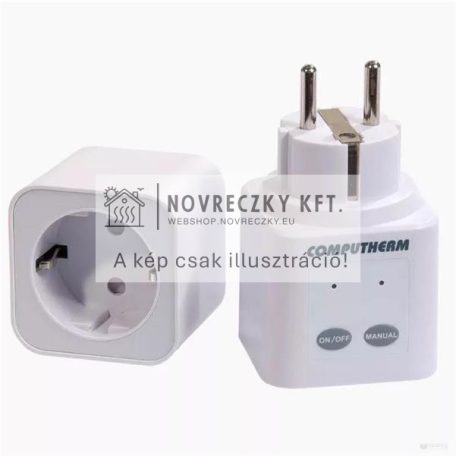 COMPUTHERM Q2RF rádiófrekvenciás kapcsolójel továbbító dugalj 230V AC, 50 Hz, 16A, 0,5W