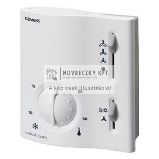 RAB20 mechanikus fan-coil termosztát 2-csöves rendszerhez, 230VAC, külső changeover